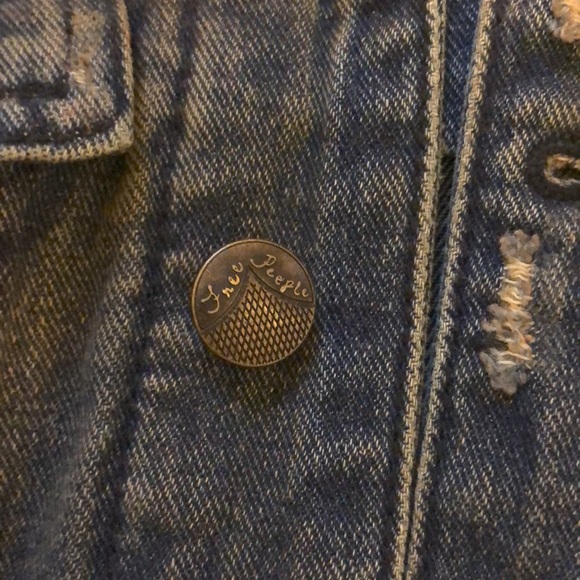 New Condition Free People Denim Jacket - Picture 9 of 10